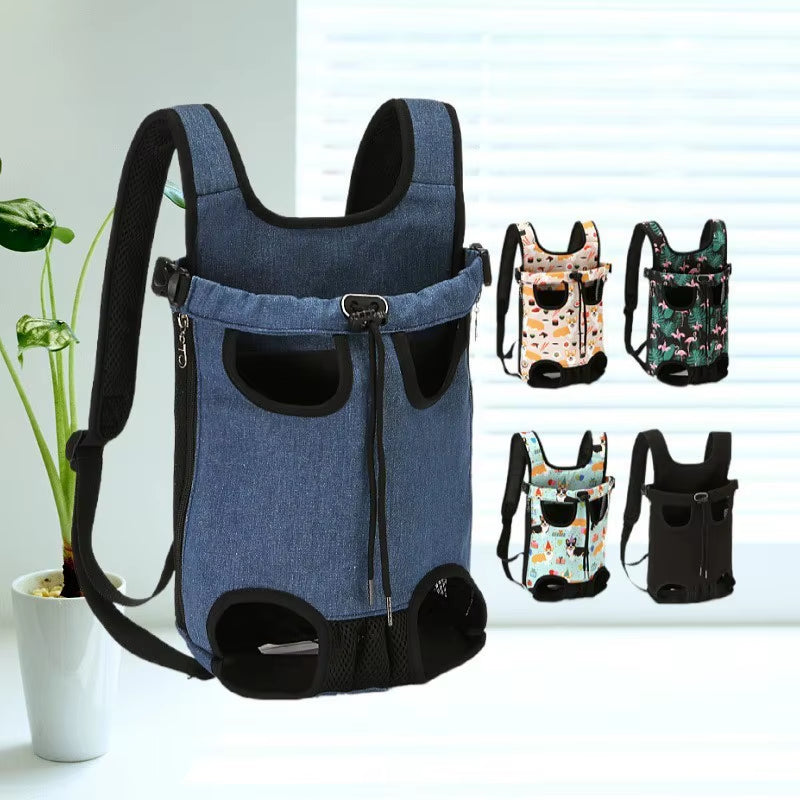 Pets Cat Bag Denim Pet Dog Backpack Outdoor Travel Cat Carrier Bag for Small Dogs Breathable Shoulder Puppy Kedi Carring Bags