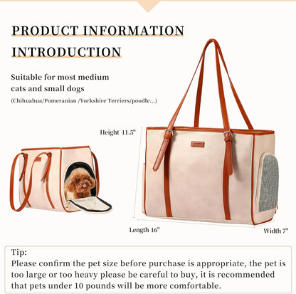 Fashion portable tote bag for small Dogs, Cats or puppies. 
