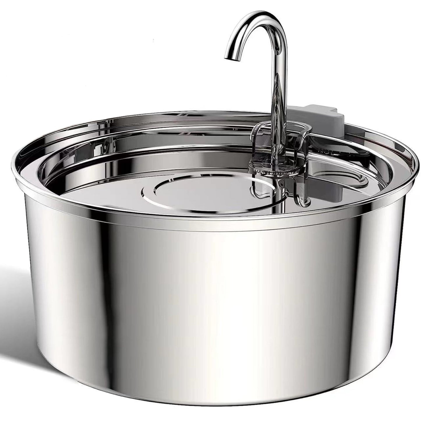 Cat Water Fountain Stainless Steel, 108Oz/3.2L Automatic Cat Fountain, Dog Water Dispenser, Super Silen, Multi-Filtration. Dishwasher Safe for Cats, Dogs, Multiple Pets