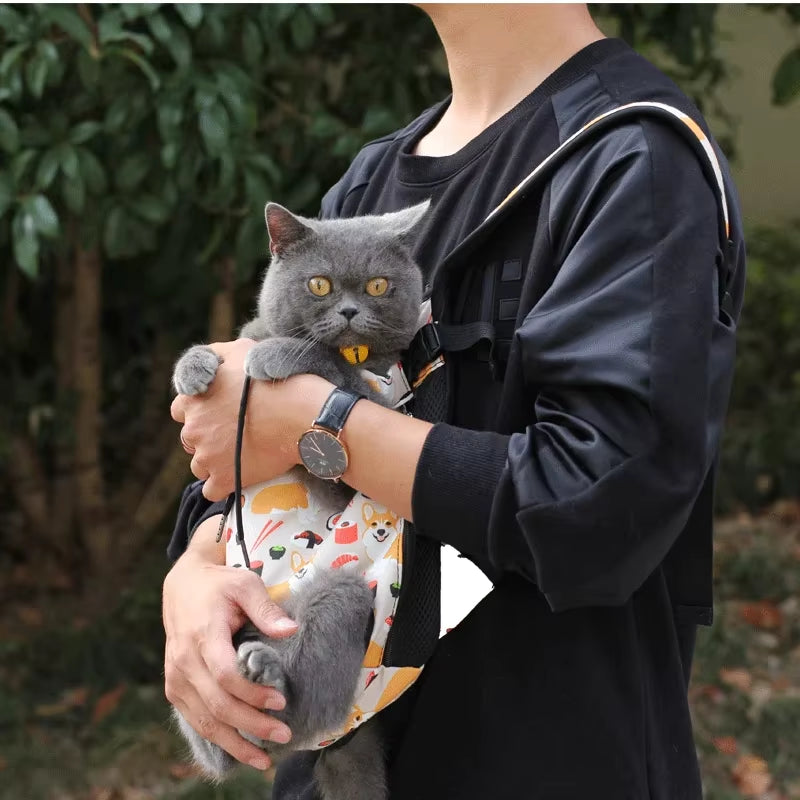 Pets Cat Bag Denim Pet Dog Backpack Outdoor Travel Cat Carrier Bag for Small Dogs Breathable Shoulder Puppy Kedi Carring Bags