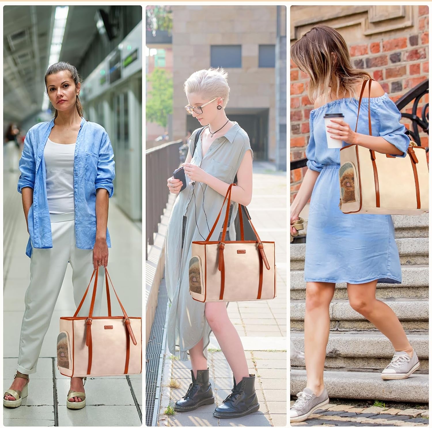 Fashion portable tote bag for small Dogs, Cats or puppies. 