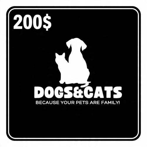 DOGS&CATS gift card
