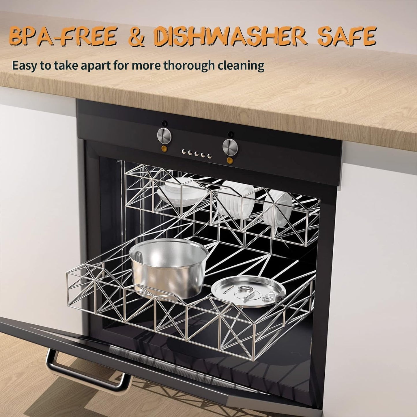 Cat Water Fountain Stainless Steel, 108Oz/3.2L Automatic Cat Fountain, Dog Water Dispenser, Super Silen, Multi-Filtration. Dishwasher Safe for Cats, Dogs, Multiple Pets